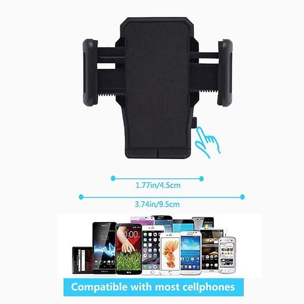 Universal 360 Degree Car Phone Mount Adjustable Gooseneck Cup Holder Stand