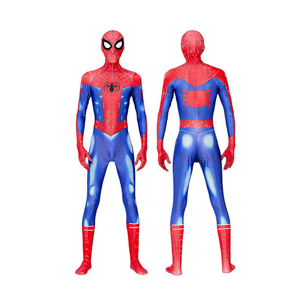 Lasten Poika Hämähäkkimies Puku Cosplay Puku Spider-man Zentai Body Superhero Haalari Aikuisille Kids-XL-140cm
