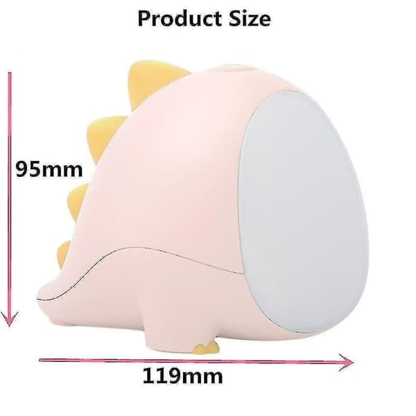 Lamps USB Rechargeable LED Dinosaur Night Light Pink