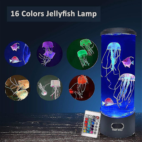 Usb Jellyfish Natlampe Lava Lampe Skrivebord Seng Side Kids Natlampe