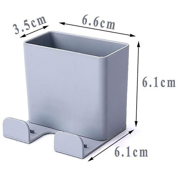 3 Pcs Wall Mount Remote Control Holder, Abs Wall Mount Storage Box For Cell Phone Charging Holder, Remote Control Storage Box