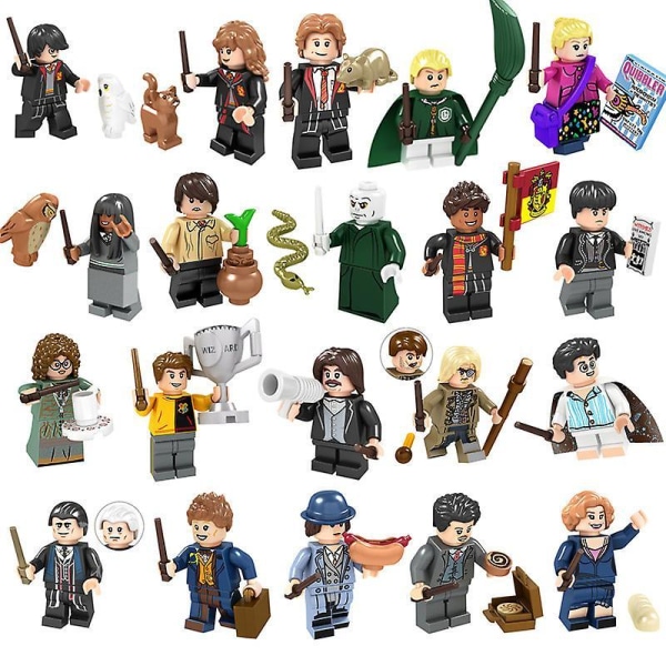 20 Harry Potter Series Character Voldemort Graves Children's Puzzle Assembled Building Block Minifigure Toys