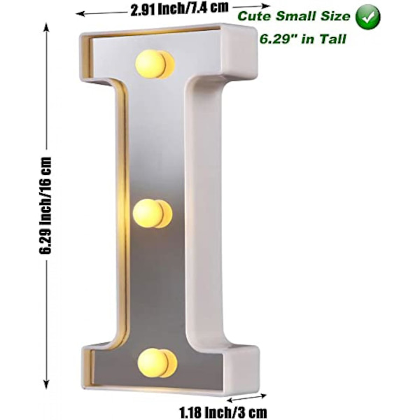 LED Marquee Bogstav Lys 26 Alfabet Lysende Bogstaver Skilt Perfekt Til Natlys Bryllup Fødselsdagsfest Julelampe Hjemmebar Dekoration B09 I