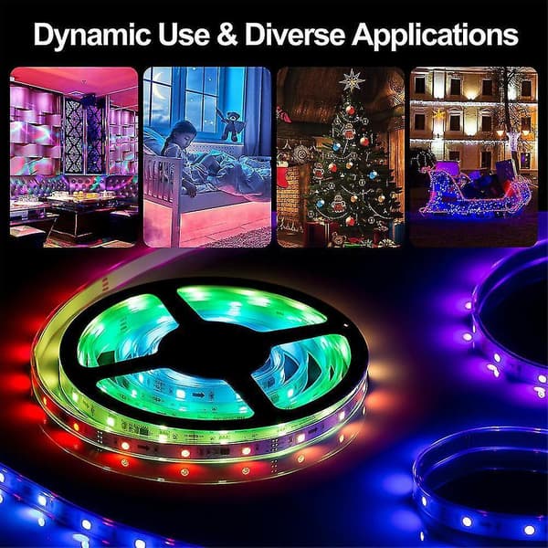 RGB LED Bar 3528 Smd Flexible Strip Light TV Backlight with Remote Control UK Plug