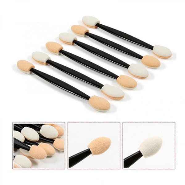 Eyeshadow Applicators, 100pcs Eyeshadow Applicator Double Sided Eye Makeup Applicators Short Sponge Eyeshadow Applicator