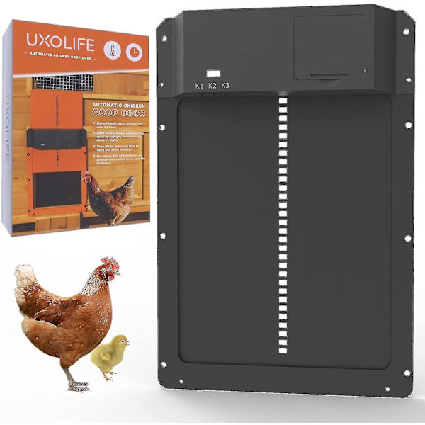 2022new Automatic Chicken Coop Door  plastic Door Light Sensing Chicken Coop Door  Coop Door Multi-modes Automatic Chicken Door -