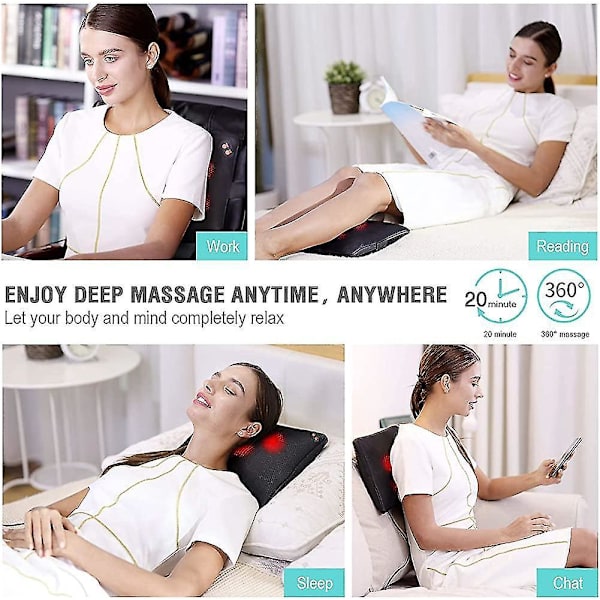 Back Massager,  Shiatsu Back And Neck Massager,  Deeper Tissue Kneading