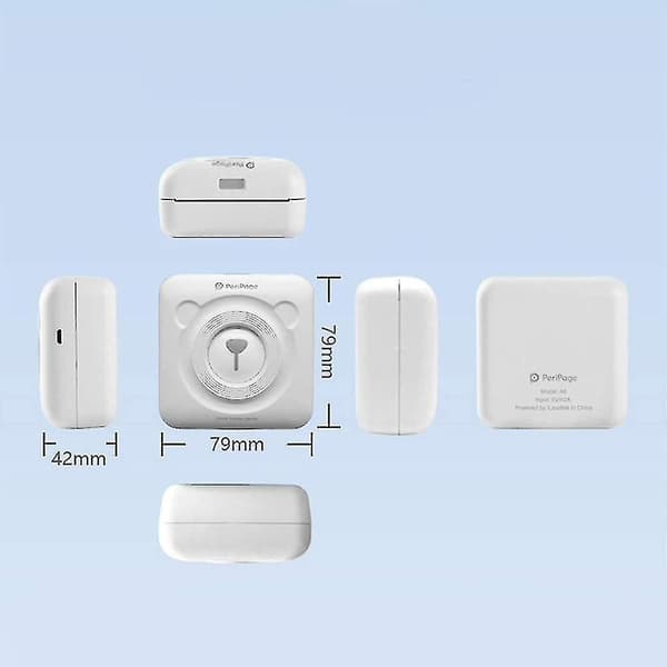 Bærbar Smart Fotoskriver For Ios & Android Telefon