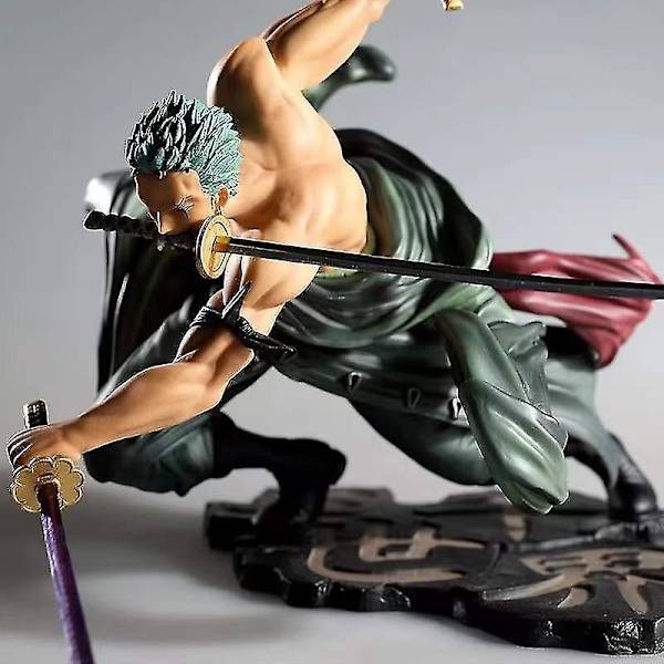 One Piece Anime Figur Roronoa Zoro Anime Statue PVC Action Figur Samlingsmodel Legetøjsgave 10cm