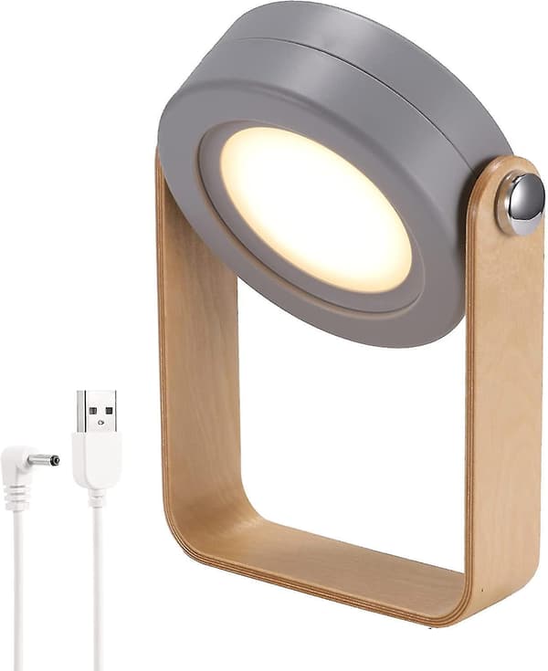 Retractable Led Touch Lamp Folding Telescopic Night Light Lantern Table Lamp Grey