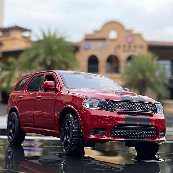 1:32 Dodge Durango SUV Legeringsbil Model Støbt Metal Legetøjsbil Black