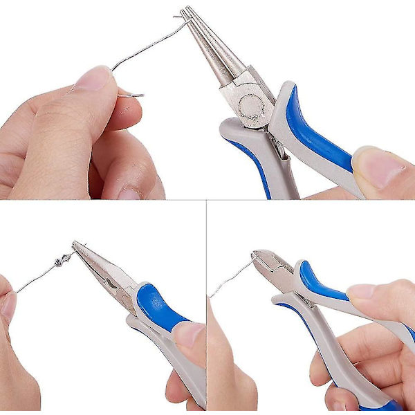 Set Of 3 Diy Jewelry Pliers Tools, Plier Sets, Round Nose-side Cutting