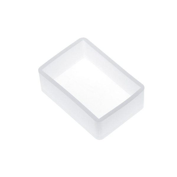 Silikoneform DIY Firkant Rektangel Epoxy Resin Spejl Håndværk Smykker Dekoration G