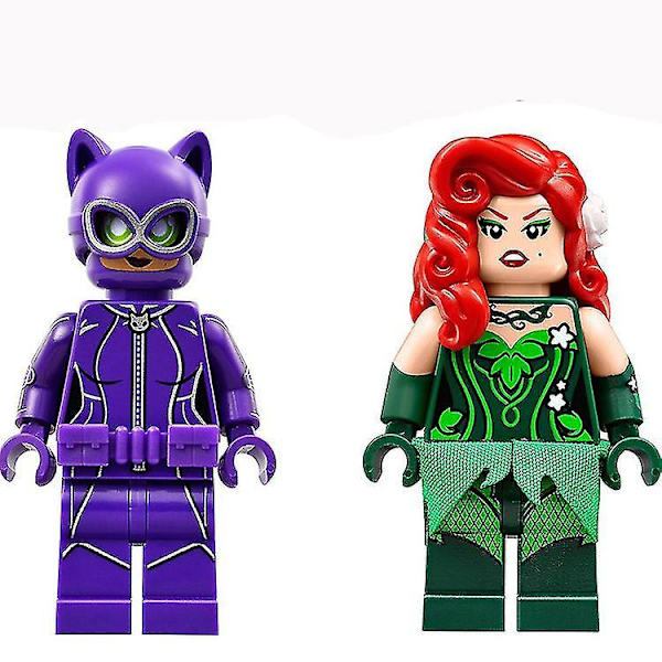 Clown Batman Calendar Man Robin Superhero Minifigures Building Blocks Assembled Educational Toys8pcs