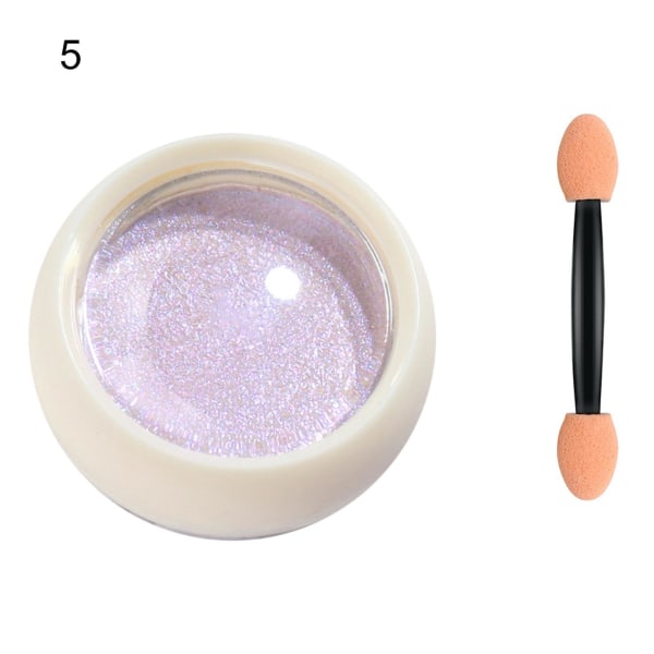 2g Mirror Effect Nail Aurora Powder Persistent With Brush Solid Chrome Manicure Art Decorations Rubbing Dust For Female 5