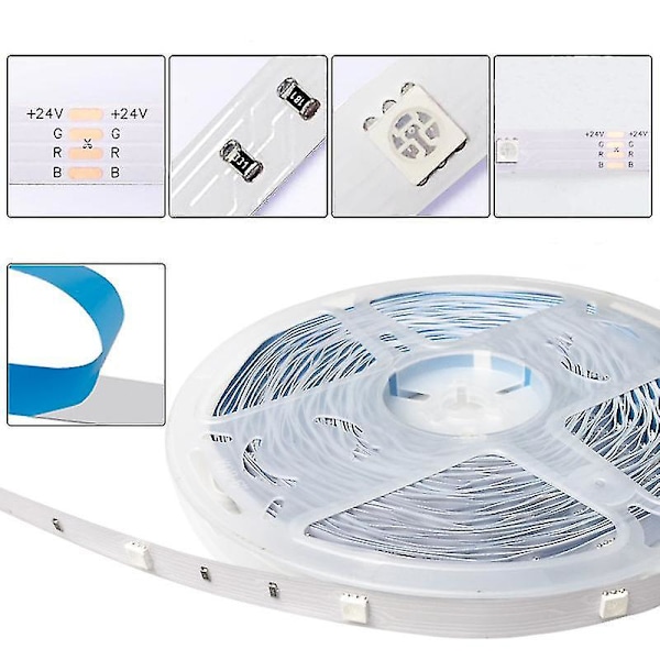 Tooth Led Strips 15 Meters - Rgb Lighting With Remote Control Smd 5050 Color Adjustment 10M