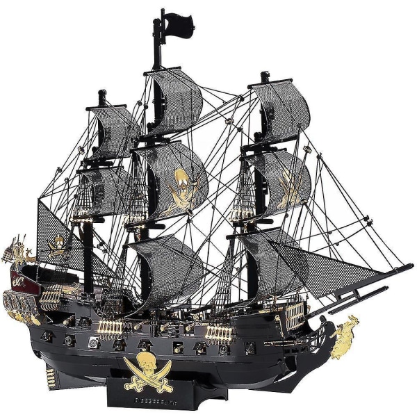 Piececool Kit Bangunan Model Teka-teki Logam 3d, Mutiara Hitam Mainan Jigsaw Rakitan Diy, Hadiah Ulang Tahun Natal Untuk Dewasa Dan Anak-anak