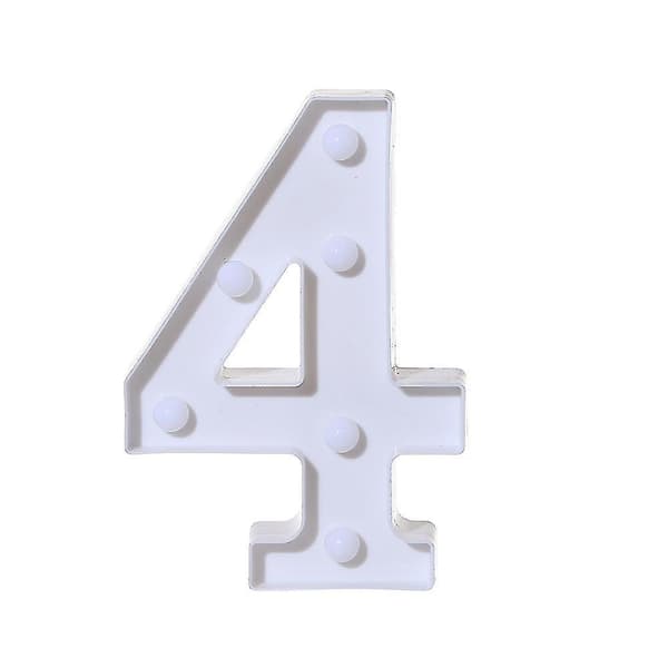 Alphabet Led Digital Lights Light Up White Plastic Digital Standing Hanging 4