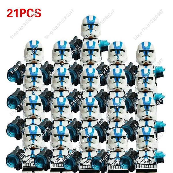 21 stk. Nye Star Wars Clone Trooper Kompatible med 9488 Byggeklodser Børnelegetøj