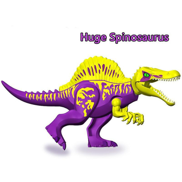 Jurassic Dinosaur World Huge Spinosaurus Moc Accessories Stocking Gift Building Blocks Bricks Toys