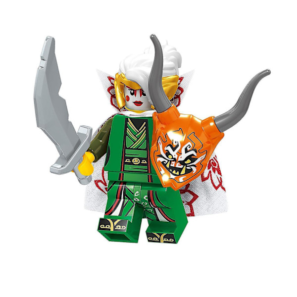 8pcs Ninja Ninja Series Niya Lloyd Warrior X Puzzle Assembled Building Block Minifigure Toy