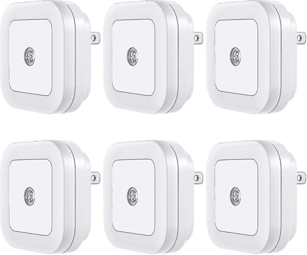 Led Night Light, Plug-in 6 Pack Smart Sensor, Night Lights Suitable For Bedroom