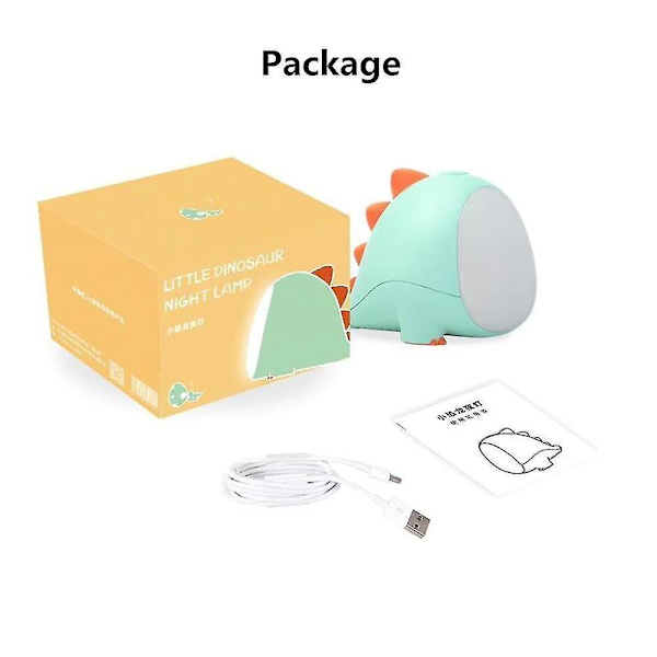 USB Rechargeable LED Dinosaur Night Light(Green)