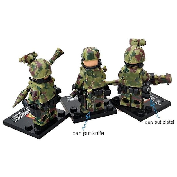 Falcon Commando Minifigur Samle Dukke Legetøj Militære Byggeklodser 6 stk