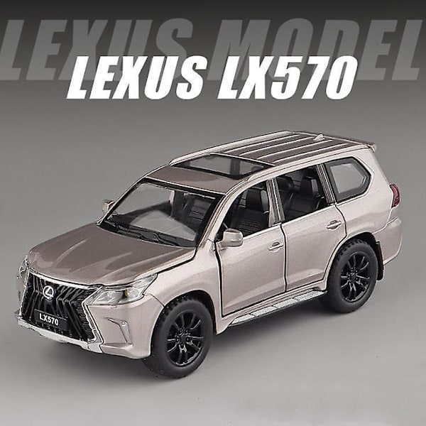 1:32 Leluauto Erinomainen Laatu Lx570 Maastoauto Metalliauto Lelu Seosauto Gold