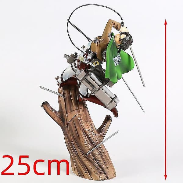 Attack On Titan Mikasa Levi Ackerman Renewal Package Ver. Samlerfigur Figur Model Statue 25cm no box