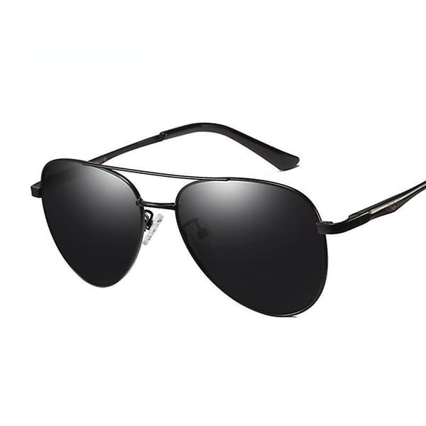 Classic Polarized Sunglasses Men Vintage Pilot Driving Sun Glasses Silver