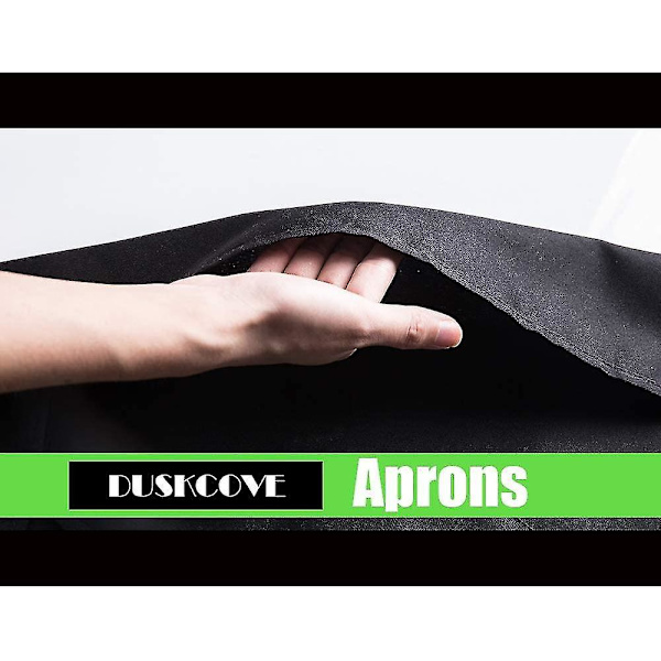 12 Pack Plain Bib Aprons With 2 Pockets - Black Unisex Commercial Apron Bulk