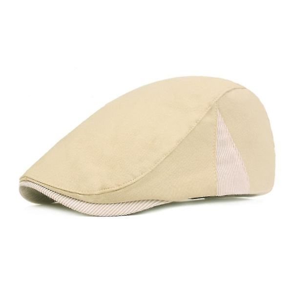 Tynd Stribet Flat Cap Herre Sommer Beret Solskærm Åndbar