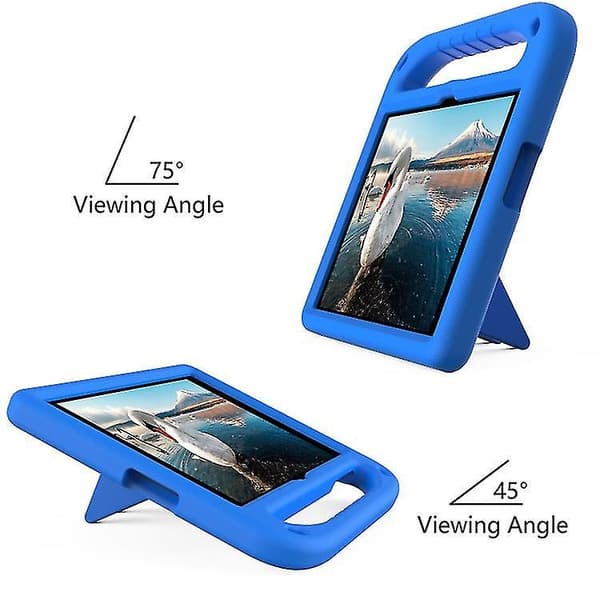 For Huawei Enjoy Tablet 2 / Matepad T10 / T10s Portable Handle Eva Shockproof Anti Falling Protective Case With Triangle Holder Blue