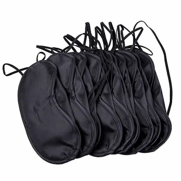 10pcs Comfortable Sleep Eye Mask Shade Cover Blindfold Night Sleeping Trave