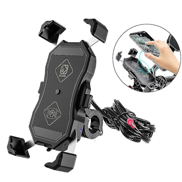 15W Moottoripyörän Matkapuhelimen Pidike Laturi Qi Langaton Nopea Lataus Qc3.0 Usb