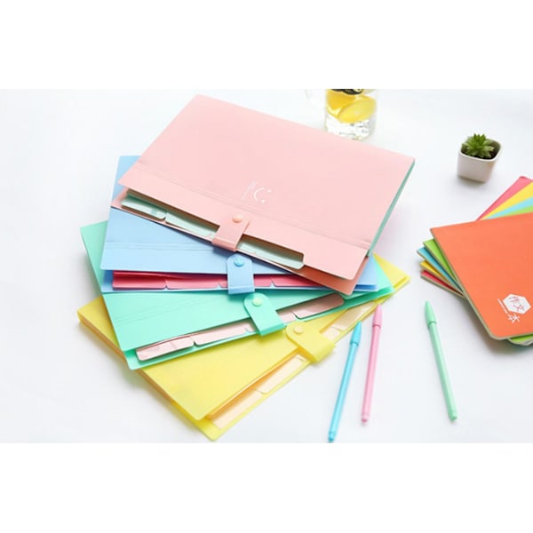 4 stk. Dokumentmappe, Flerlags Dokumentmappe, Testpapirmappe
