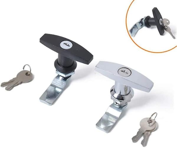 T-handle Lock With Key, Aluminum Alloy Trailer Door Latch T-handle Loc
