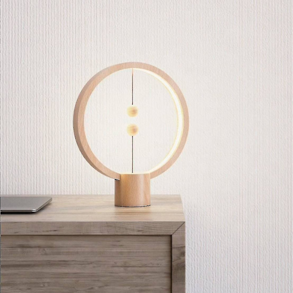 Heng Balance Lamp, Table Lamp - Round - Light Wood