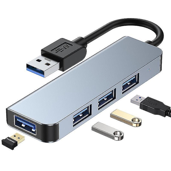 4-ports USB Hub 3.0, USB Ultra Slim Hurtig Data Bærbar Splitter