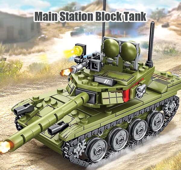 Military Panzer Tank Model Building Blocks