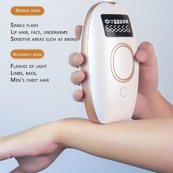 Ledningsdrevet Professionel IPL Epilator til Kvinder LCD Permanent Pulserende Lysenhed Laser Epilator Ansigts Krop Kvinde Smertefri Hårfjerning Light Green