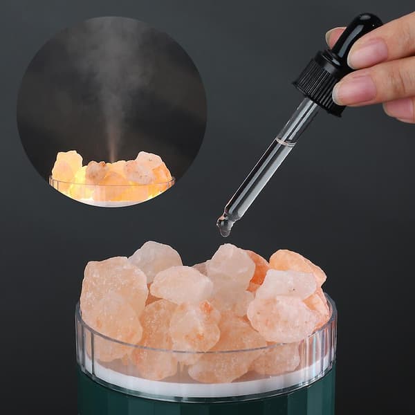 Aromatic Fragrance Diffuser Air Humidifier Crystal Salt Stone And Esse White