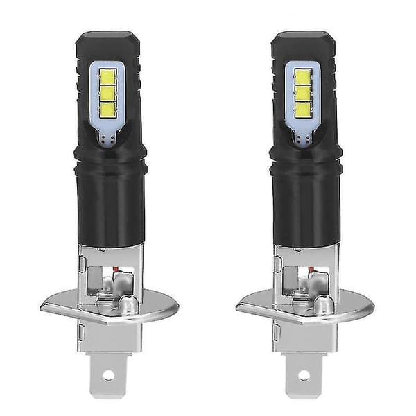 2x H1 6000k Super Bright White 6000lm Drl Led Headlight Bulb Kit High-beam New