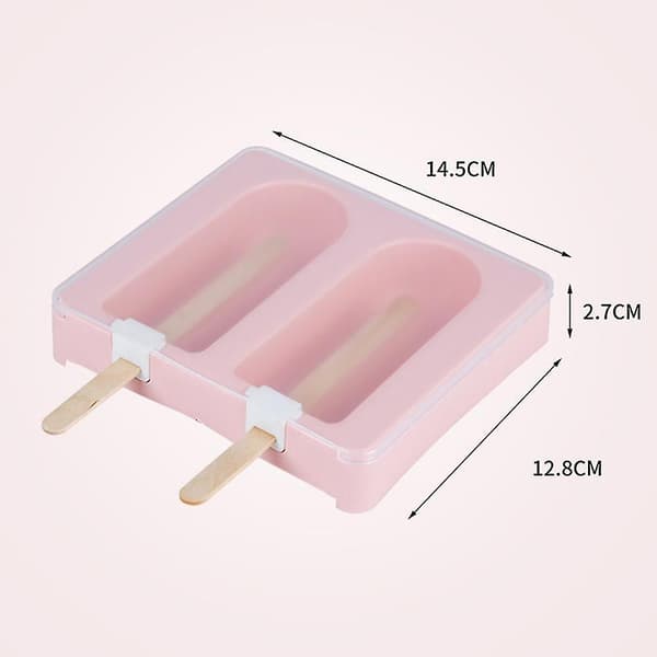 Silikonform for frossen iskrem, ispinner og kake Pink