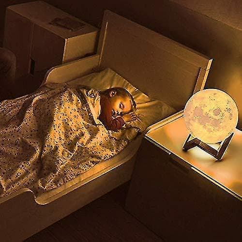 12cm Moon Light With Stand Remote Touch Control And Usb Rechargeable
