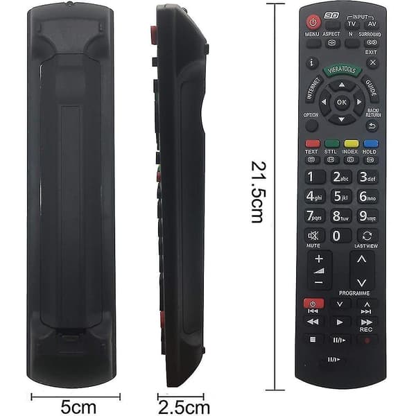 Universal Lysende Erstatningsfjernbetjening til Panasonic Viera