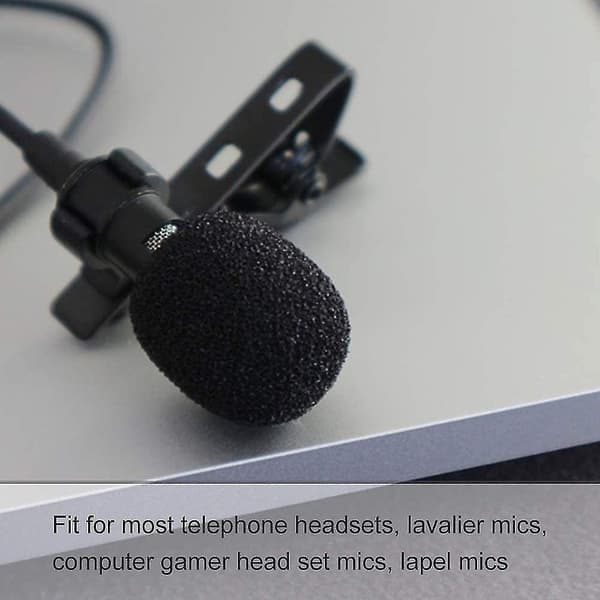 15-pakning erstatningsskum mikrofon- og headsetvindskjermer 30PCS