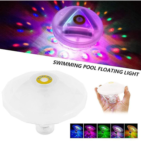 Color Floating Pool Light, Disco Bath Light, Ip68 Submersible Led Light, Led Underwater Light With 7