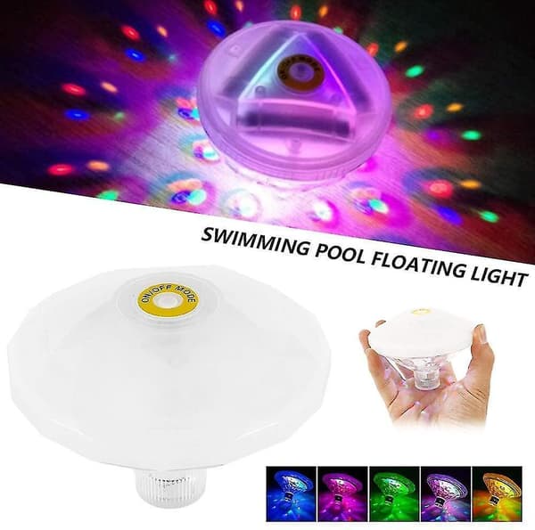 Farve Flydende Poollys, Disko Badelys, Ip68 Undervands Led Lys, Led Undervandslys Med 7